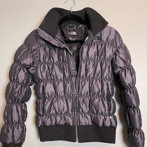 The North Face Puffer Jacket in Charcoal Gray